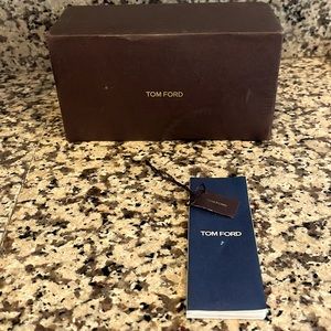 Tom Ford Sunglasses Box with tag & brochure.
